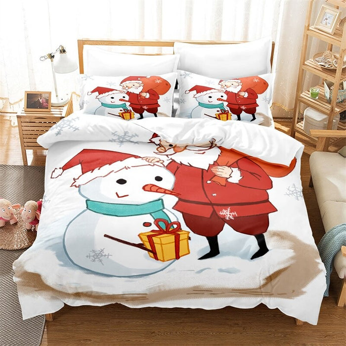 Christmas Duvet Cover And Pillowcase Bedding Set