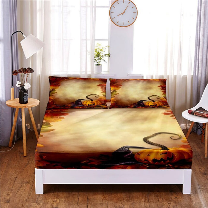 Holy Night Digital Printed Fitted Sheet Mattress Cover