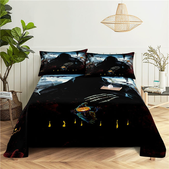 Hunted Print Bed Flat Bedding Set