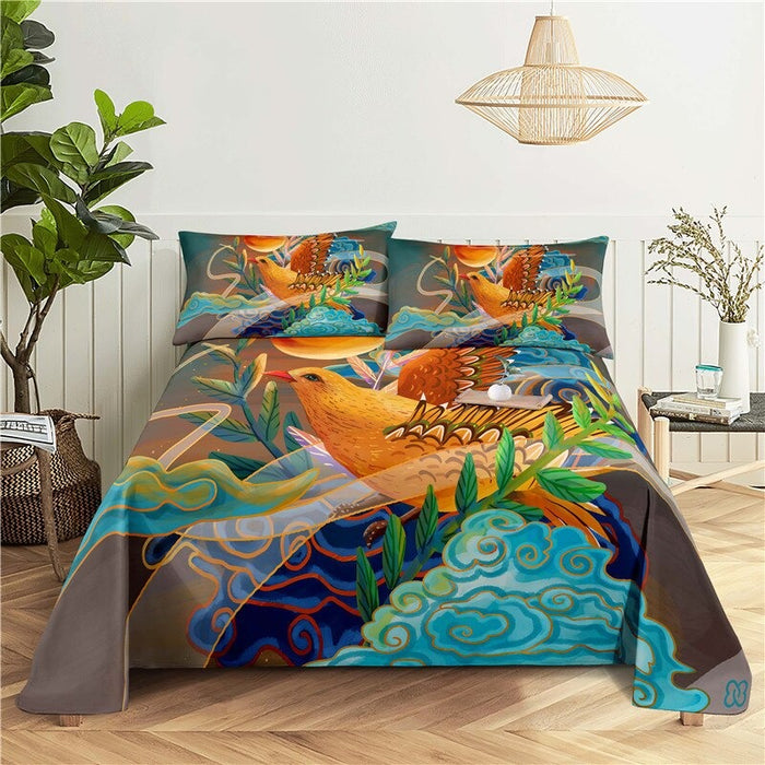 Landscape Painting Printed Bedding Set