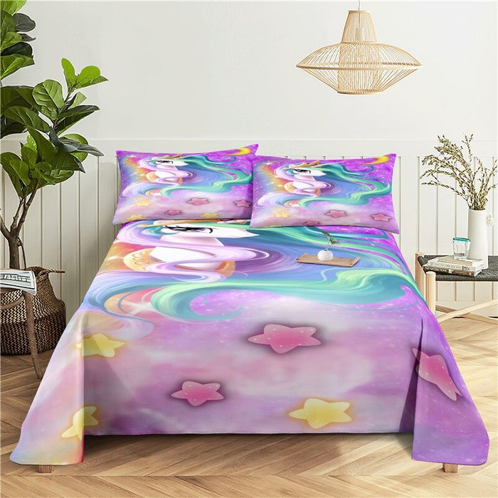 Cartoon Animals Printed Bedding Set