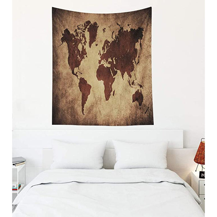 Map Tapestry Wall Hanging Tapis Cloth