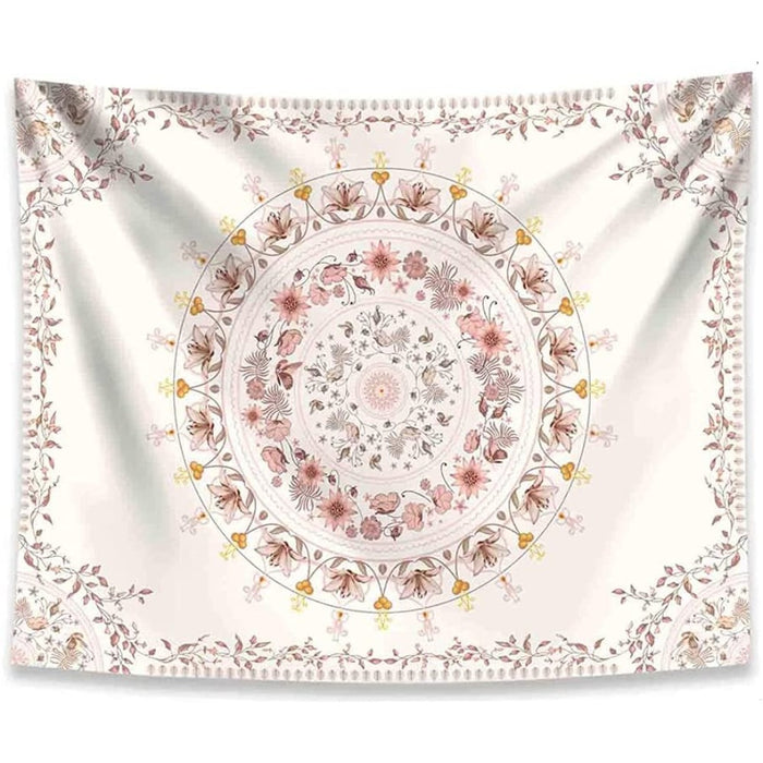 Aesthetic Wreath Design Tapestry Wall Hanging Tapis Cloth