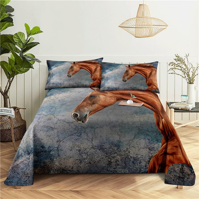 Horse Print Bedding Set