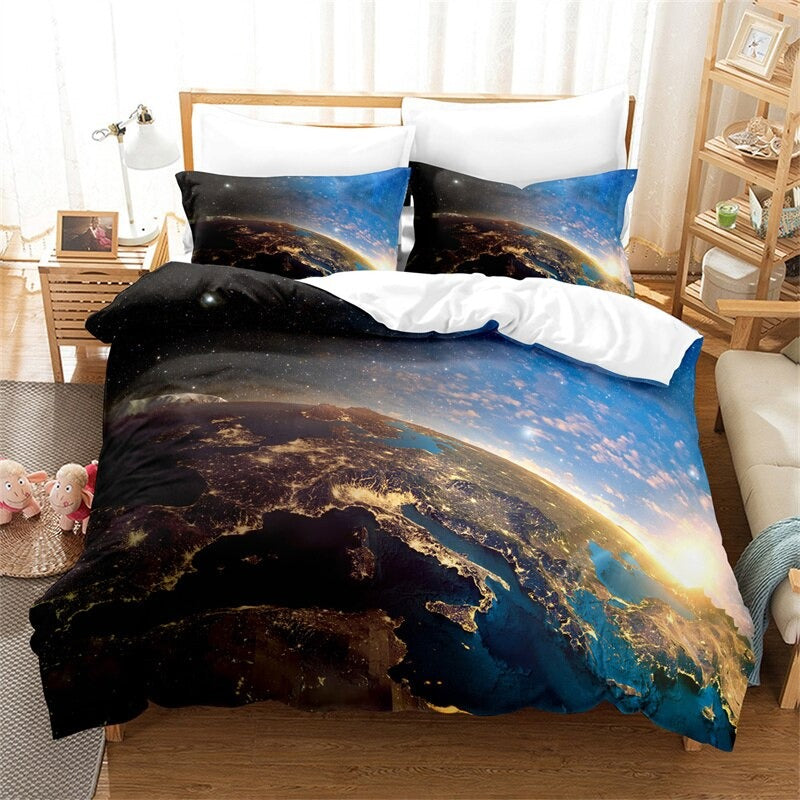 Stunning Space Universe Duvet Cover Set — Original Tapestries