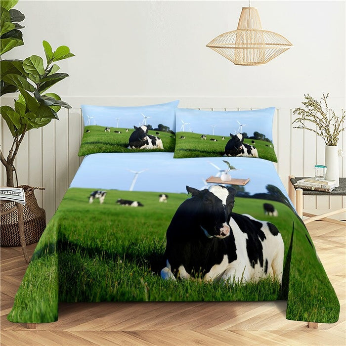 Printed Cows Bedding Set