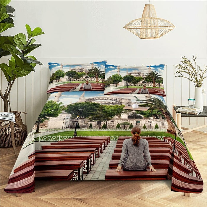 Castle Printed Bedding Set