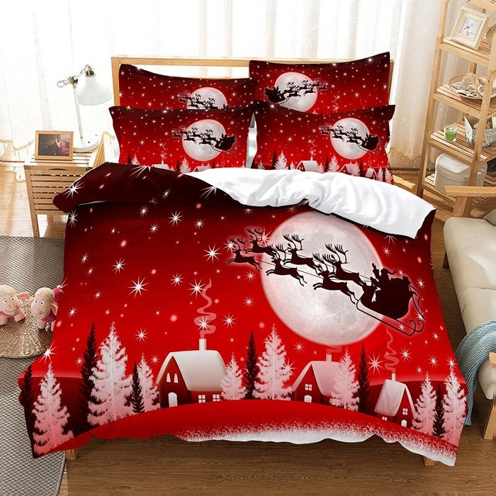 3D Christmas Bedding Set
