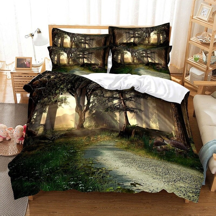 3D Forest Printed Bedding Sets