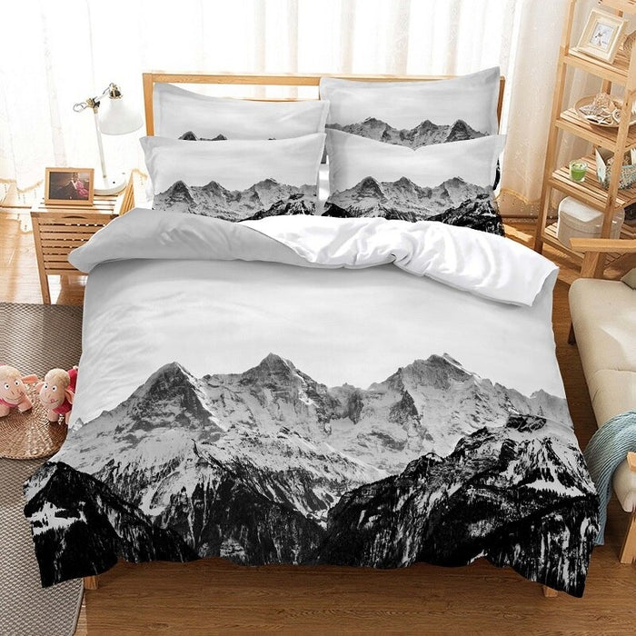 3D Mountain Printed Bedding Set