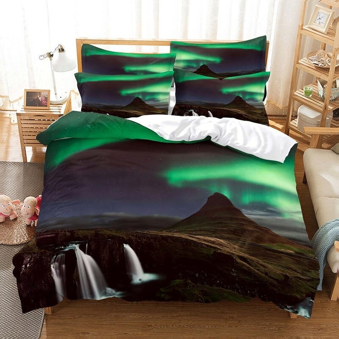 3D Green Printed Soft Bedding Set