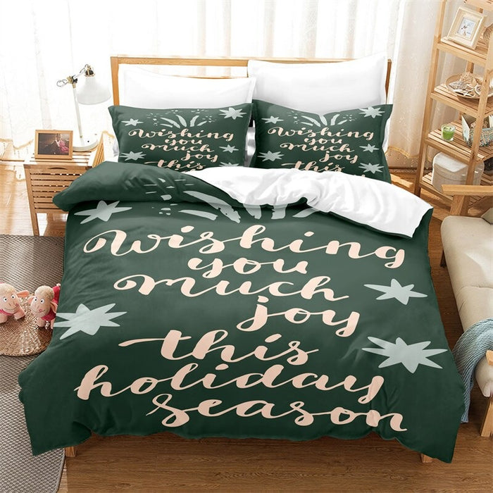 Christmas Trees Digital Printed Bedding Set