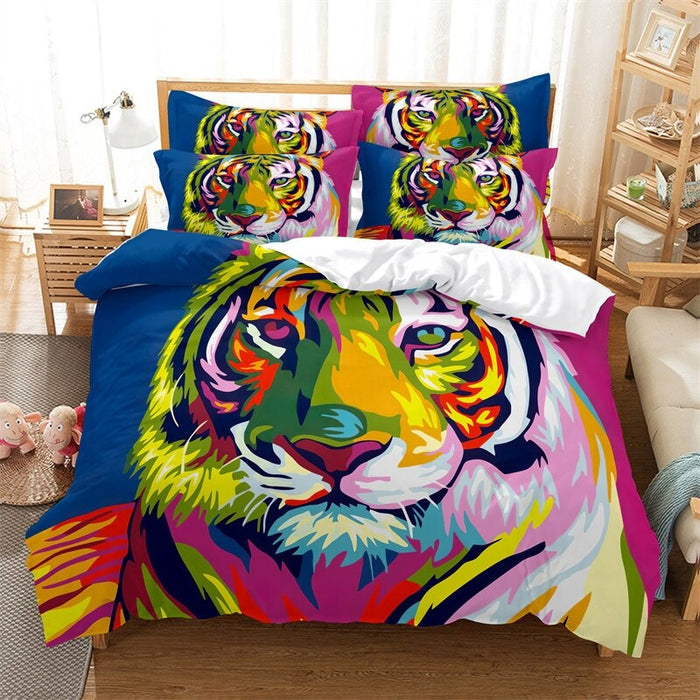 Colorful Animals Digital Printed Bedding Set