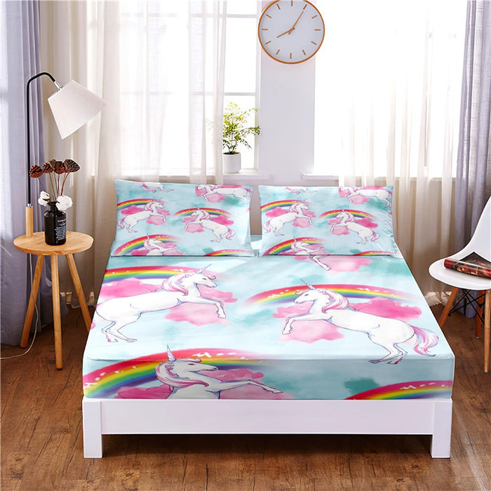 Art Design Digital Printed 3pc Polyester Bedding Set