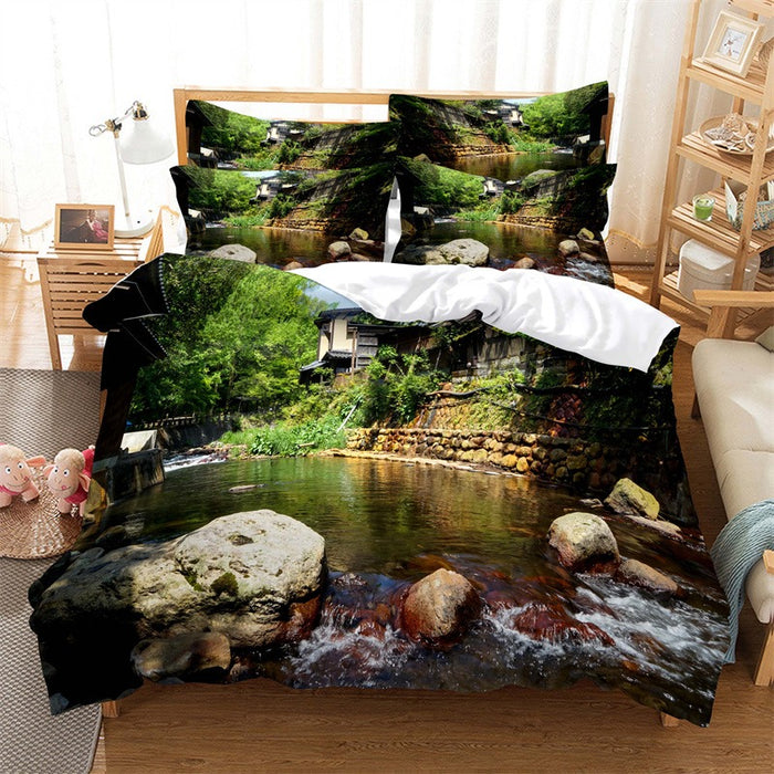 3D Forest Printed Bedding Set