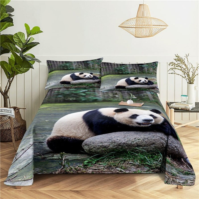 3 Sets Panda Pillowcase Bedding