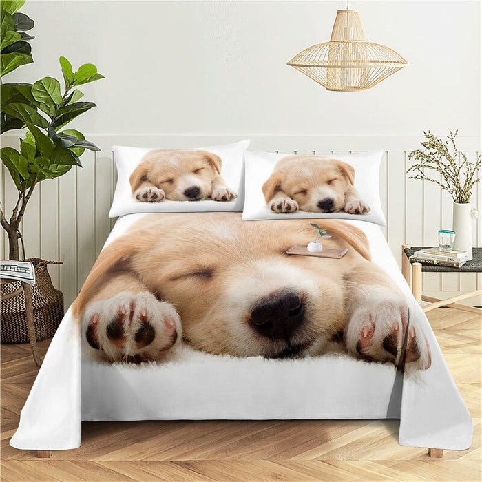 Dog Bed Flat Bedding Set