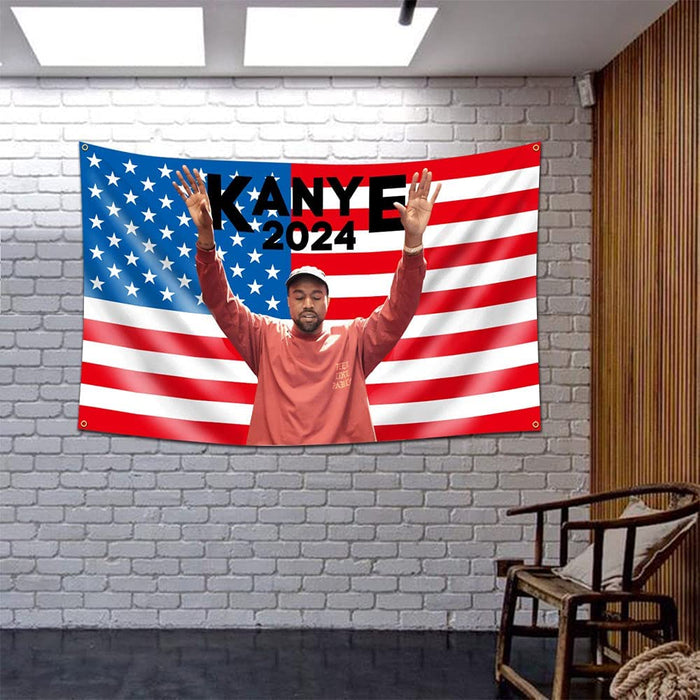 Kanye Music Flag Tapestry Wall Hanging Tapis Cloth