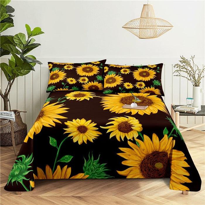 Sunflower Digital Printed Bedding Set