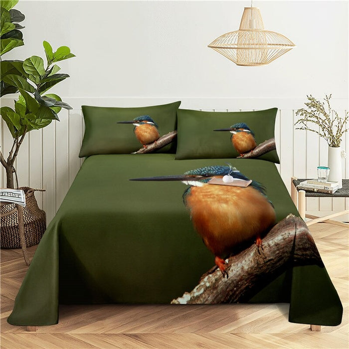 Bird Print Bedding Set