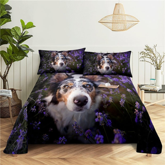 Siberian Dogs Print Bedding Set