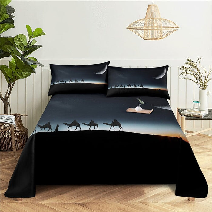 Animal Print Flat Bedding Set