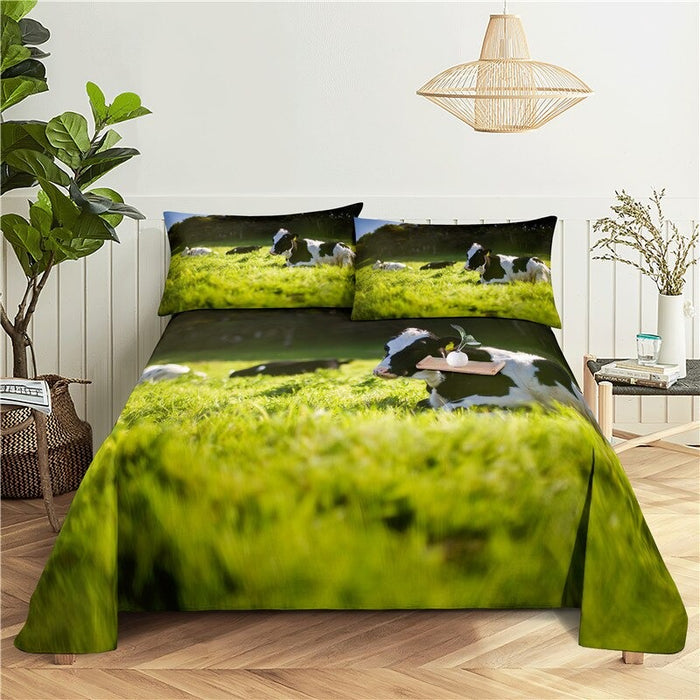 Printed Cows Bedding Set