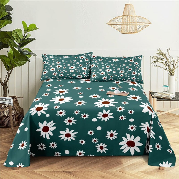 3 Sets Pillowcase Print Bedding Set