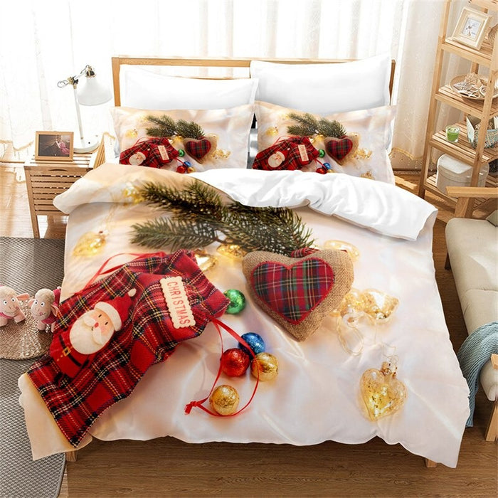 Christmas Gifts Printed Duvet Bedding Set