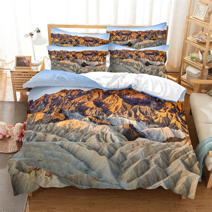 Green Grassland Digital Printed Bedding Set