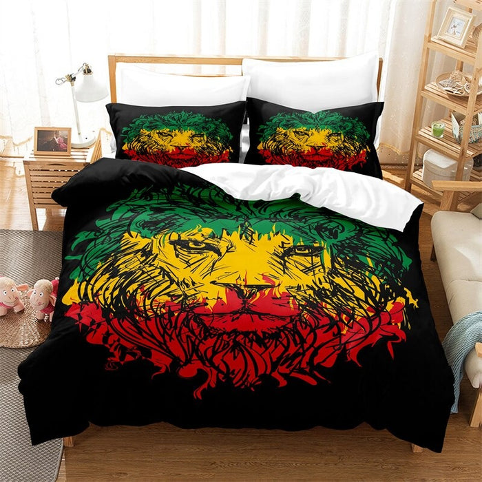 Animated Animals Digital Printed Bedding Set