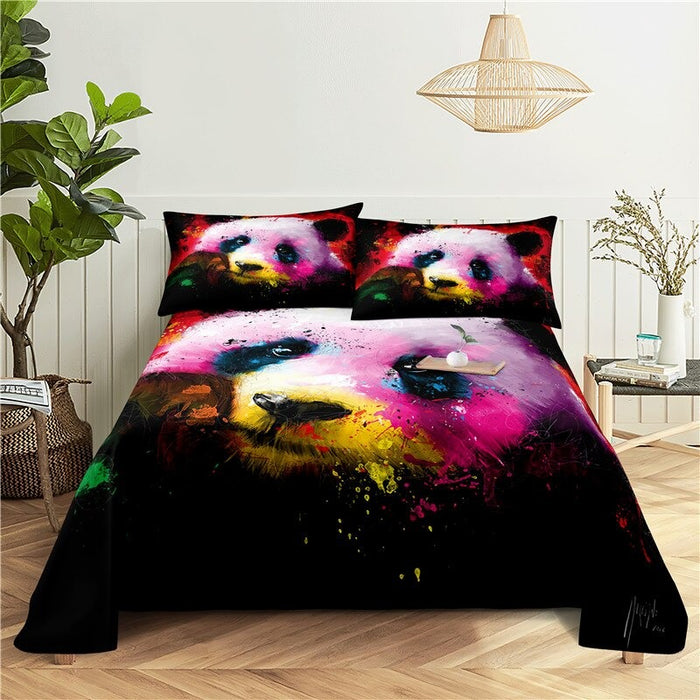 2 Sets Panda Printing Bedding Set