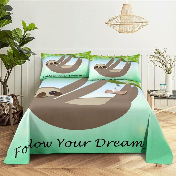 Cartoon Animal Print Bedding Set