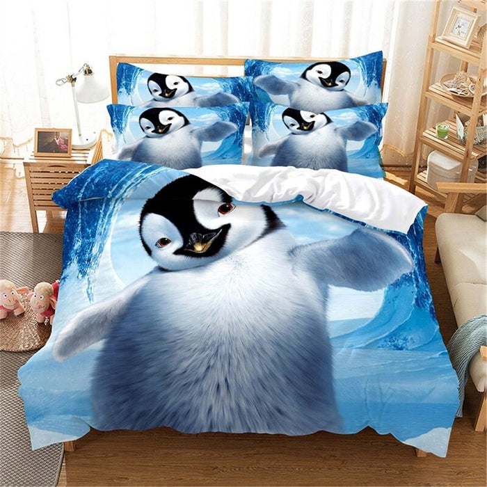 Ocean Animals, Blue Bedding Duvet Cover Set