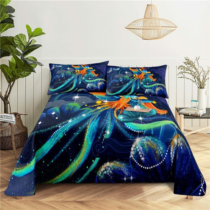 Landscape Painting Printed Bedding Set