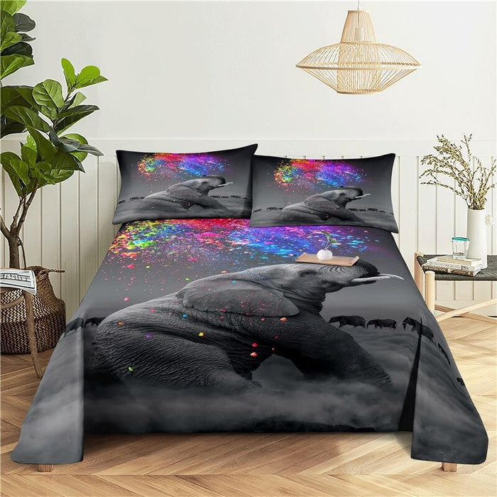 Elephant Printed Bedding Set