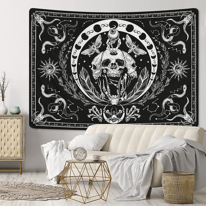 Skull Artwork Tapestry Wall Hanging Tapis Cloth