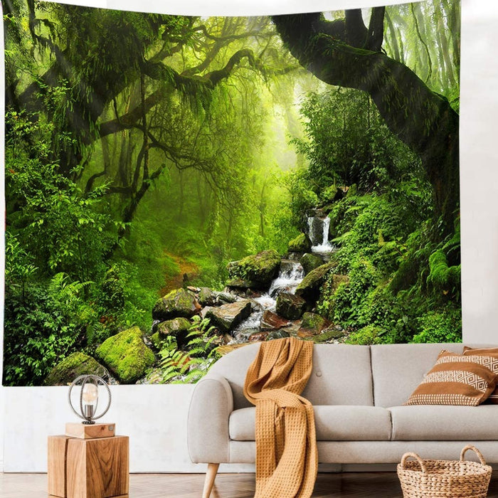 Home Decor Forest Tapestry Wall Hanging Tapis Cloth