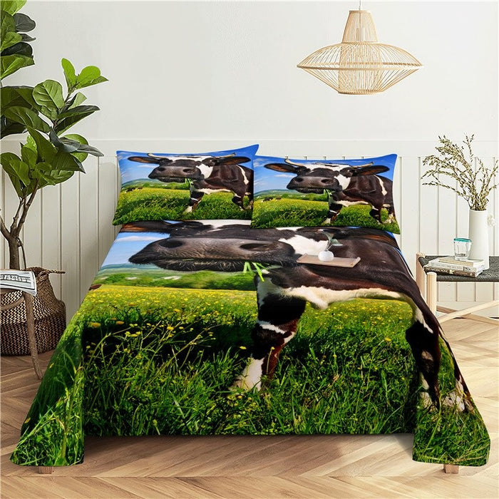 Printed Cows Bedding Set