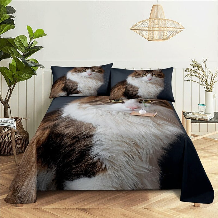 Cats Printed Bedding Set