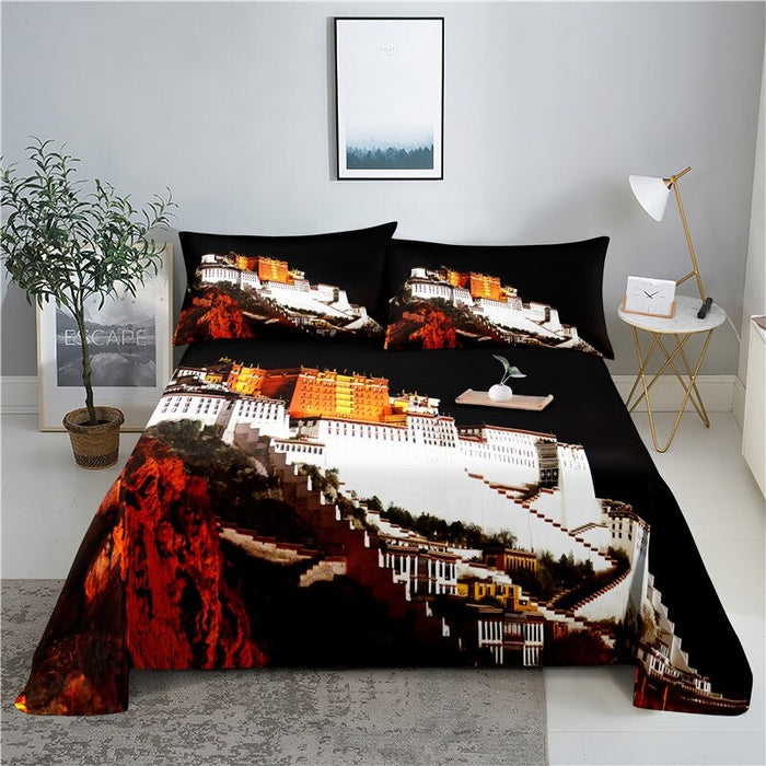 City Lighting View Print Bedding Set