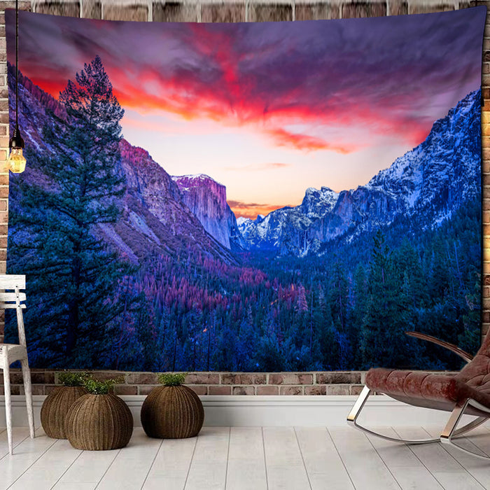 Majestic Mountains Tapestry Wall Hanging Tapis Cloth
