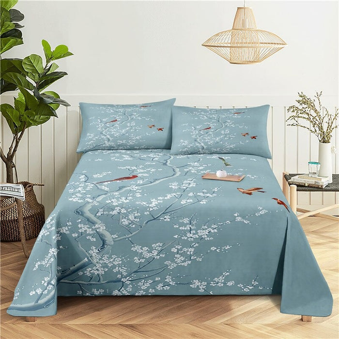 3 Sets Pillowcase Print Bedding Set