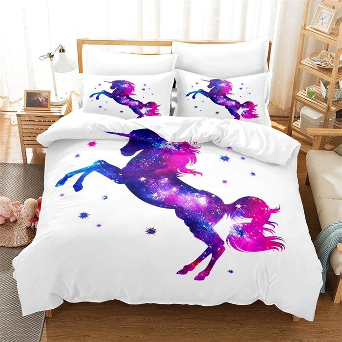 Animal & Cartoon Pattern Duvet Cover And Pillowcase Set