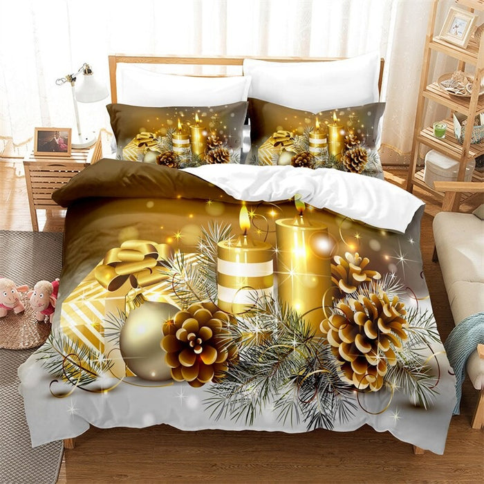 Christmas Gifts Printed Duvet Bedding Set