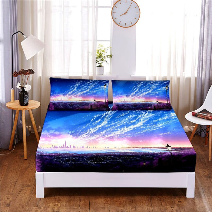 Moonlight Digital Printed 3pc Polyester Bedding Set