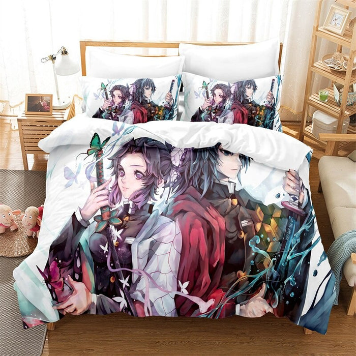 Anime Characters Printed Bedding Set