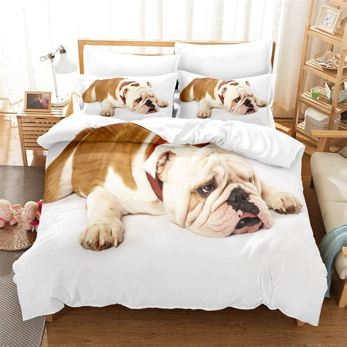 3D Dog Design Bedding Set