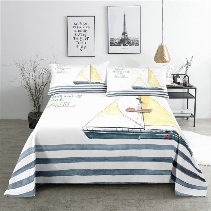 3 Sets Navigation Pillowcase Bedding