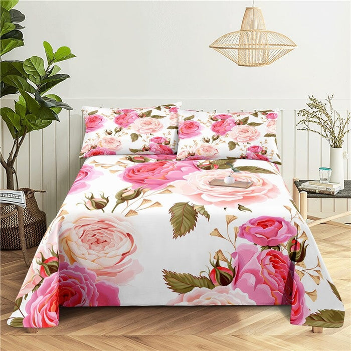 2 Sets Pretty Flower Pillowcase Bedding
